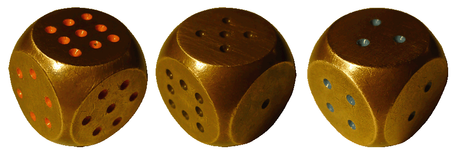Miwin'sche Würfel aus Bronze